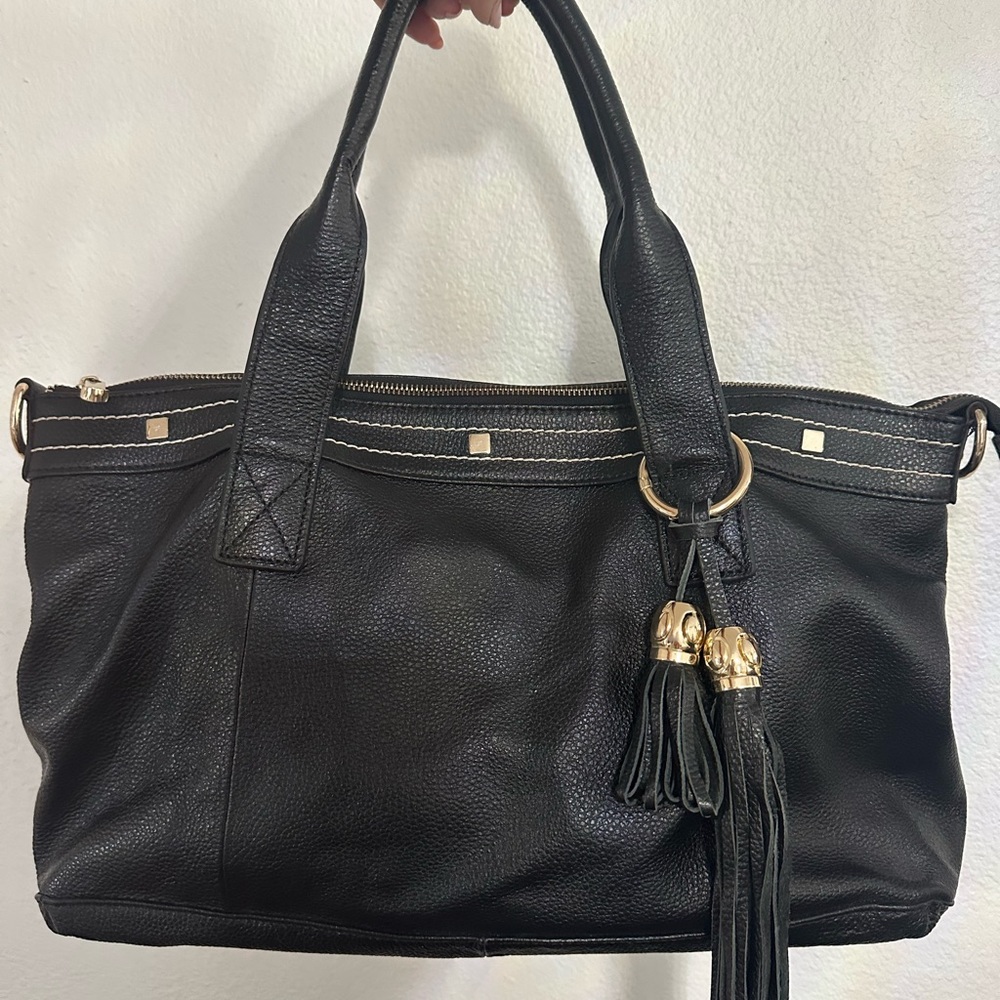Cuore & Pelle Amelia Tote Bag with Gold Accents